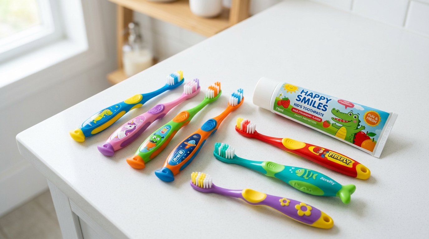 Cómo elegir el mejor cepillo y pasta dental para niños por edades