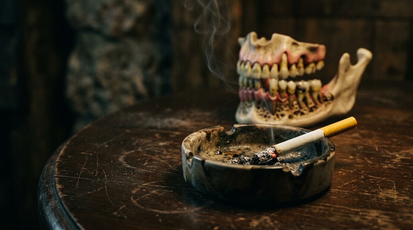 Tabaco y encías: Cómo el cigarrillo destruye tu salud bucal silenciosamente