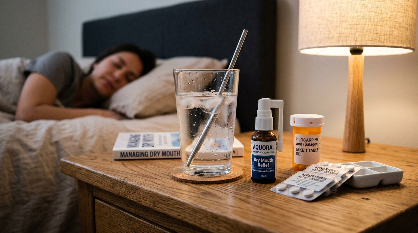 Sequedad Bucal (Xerostomía): Causas médicas, saliva y soluciones