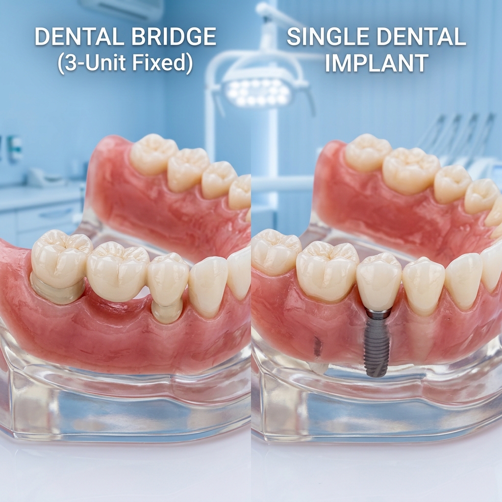 Puentes dentales vs Implantes: ¿Cuál es la mejor opción para cubrir un hueco?